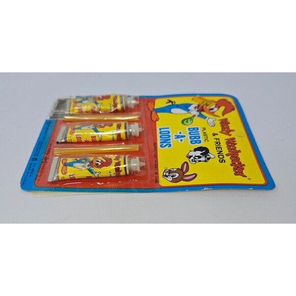 Vintage Imperial Toy Woody Woodpecker Bubb-A-Loons Blow Balloons 3 Pack 1980 - Picture 7 of 12
